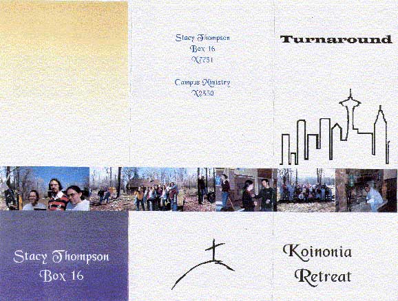 Turnaround pamphlet (outside)