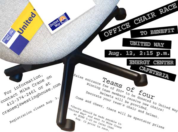 Chair race flyer