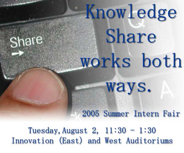 Intern fair flyer
