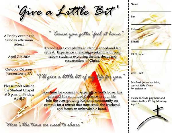 Koinonia pamphlet